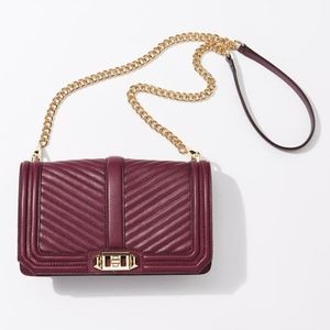 NWT Rebecca Minkoff Chevron Love crossbody bag